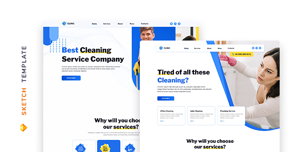 Download Clino – Cleaning Template for Sketch Nulled 