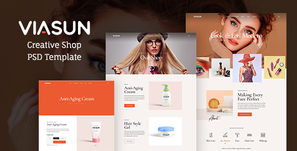 Download Viasun – Creative Cosmetic Store PSD Nulled 