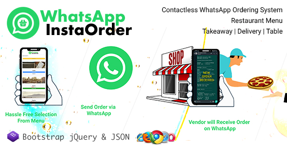 Download WhatsApp InstaOrder – ContactLess WhatsApp Ordering | Restaurant Menu – Takeaway | Delivery | Table Nulled 