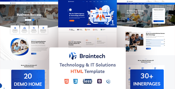 Download Braintech – Technology & IT Solutions HTML Template Nulled 