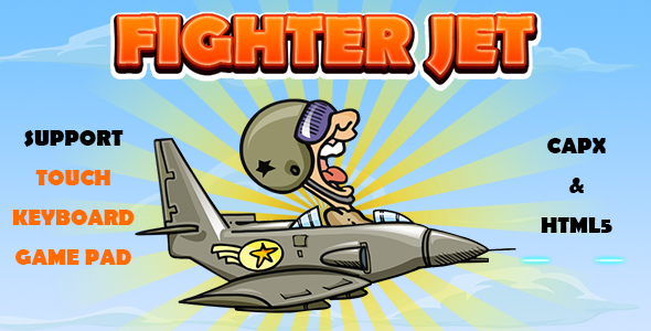 Download Fighter Jet (CAPX and HTML5) Shooting Game Nulled 