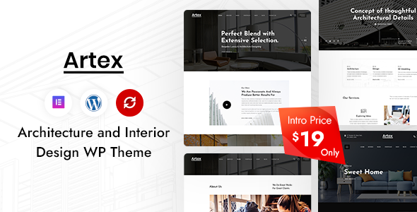 Download Artex – Architecture & Interior WordPress Theme Nulled 