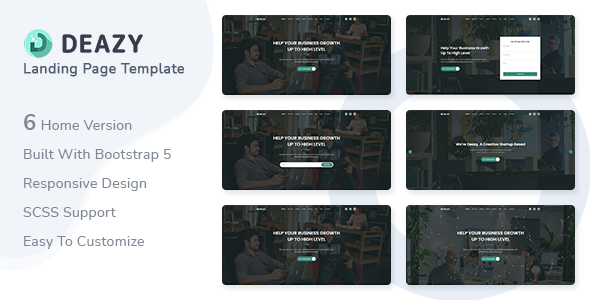 Download Deazy – Bootstrap 5 Landing Page Template Nulled 