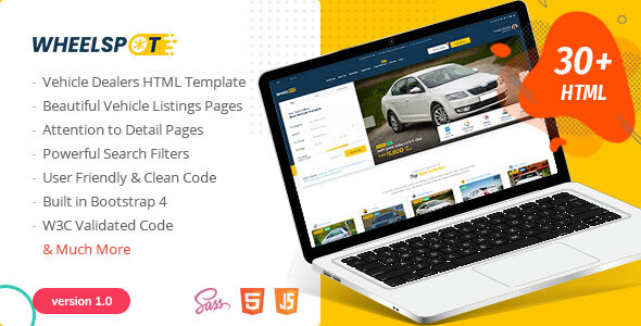 Download Wheelspot – Vehicle Listing Template Nulled 