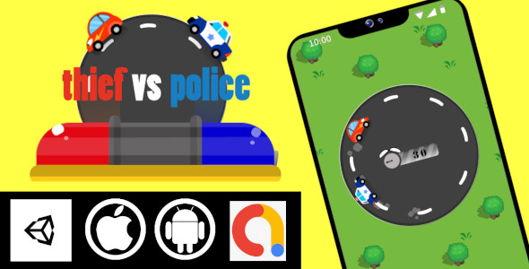 Download Thief vs Police Unity Casual Game With Admob for Android and iOS Nulled 