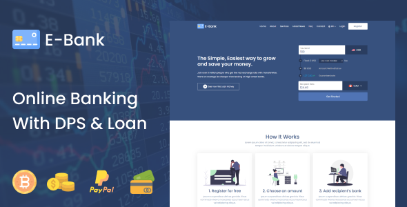 Download E-Bank – Complete Online Banking System With DPS & Loan Nulled 