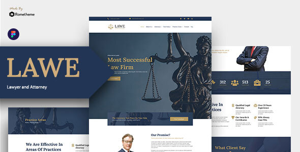 Download LAWE – Lawyer and Attorney Figma Template Nulled 