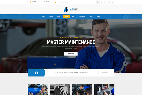 Download Automov – Car Repair &  Services Elementor Template Kit Nulled 