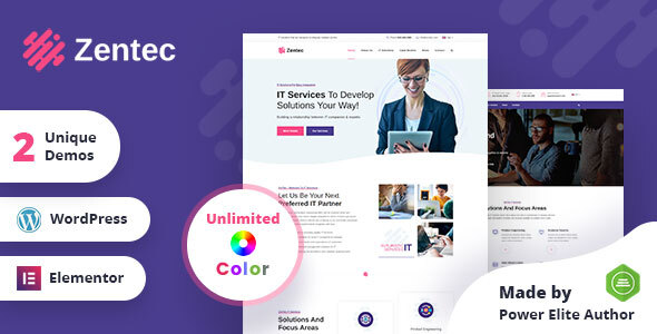 Download Zentec – IT Solutions Company WordPress Theme Nulled 