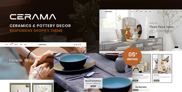 Download Cerama – Ceramics & Pottery Decor Shopify Theme Nulled 