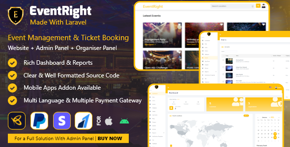 Download EventRight – Ticket Sales and Event Booking & Management System Nulled 