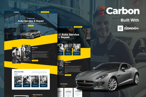 Download Carbon – Car Service Elementor Template Kit Nulled 