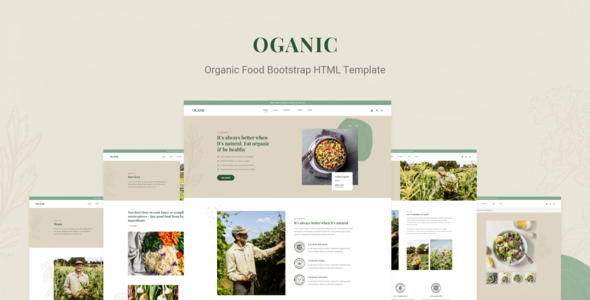 Download Oganic – Organic Food Bootstrap HTML Template Nulled 