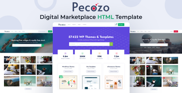 Nulled Pecozo – Digital Marketplace HTML Template free download