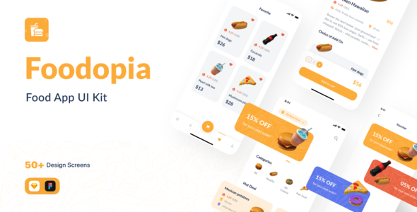 Download Foodopia – F&B App UI Kit Nulled 