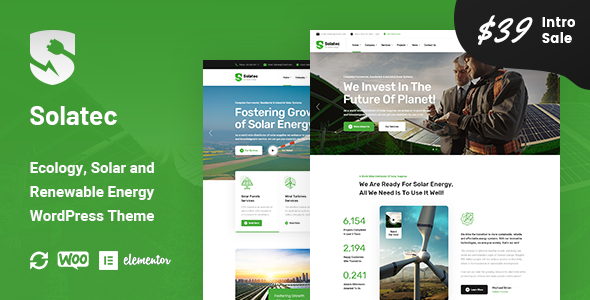 Download Solatec – Ecology & Solar Energy WordPress Theme Nulled 
