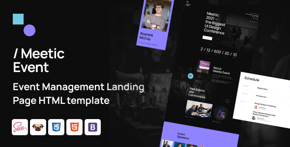 Download Meetic – Event Management HTML5 Template Nulled 