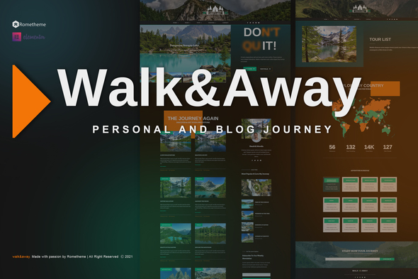 Download Walk&Away – Travel Blog & Tours Elementor Template Kit Nulled 