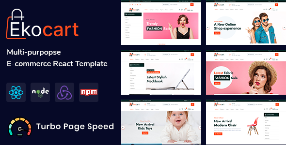Download Ekocart- Multi-purpose E-commerce React Template Nulled 