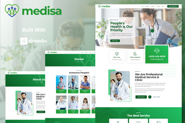 Download Medisa – Medical Elementor Template Kit Nulled 