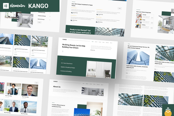 Download Kango – Architecture Elementor Template Kits Nulled 