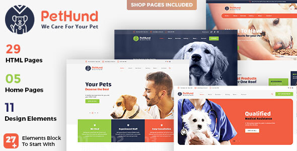 Download Pet Hund – Animals Shop & Veterinary HTML Template Nulled 