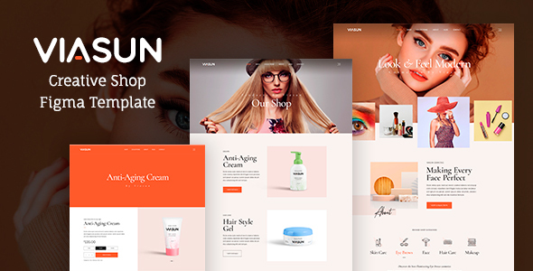 Download Viasun – Creative Cosmetic Store FIGMA Nulled 