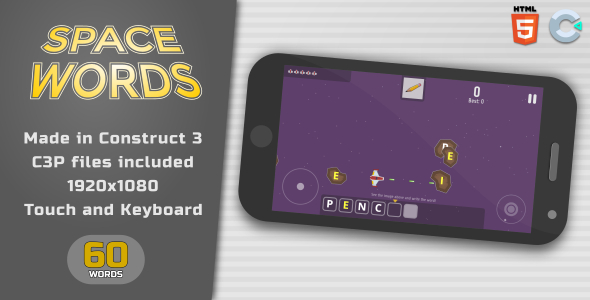 Download Space words – HTML5 Educational Game Nulled 