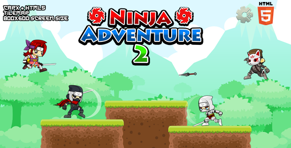 Download Ninja Adventure 2 – Construct 2 Html5 Game Nulled 