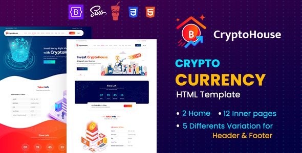 Download CryptoHouse – Minimal & Professional Crypto Currency HTML Template Nulled 