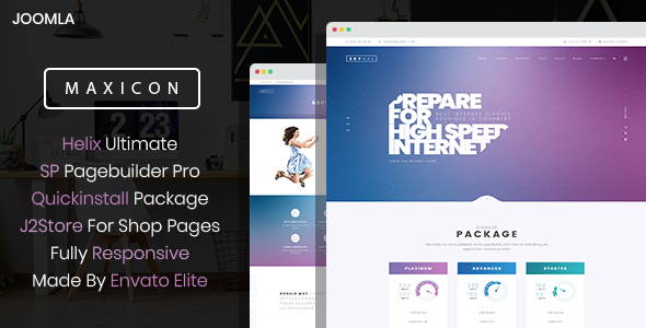 Download MaxiCom – Internet Company Joomla Template with Page Builder Nulled 