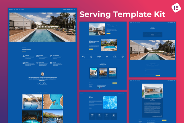 Download Citala — Swimming Pool Maintenance Company Elementor Template Kit Nulled 