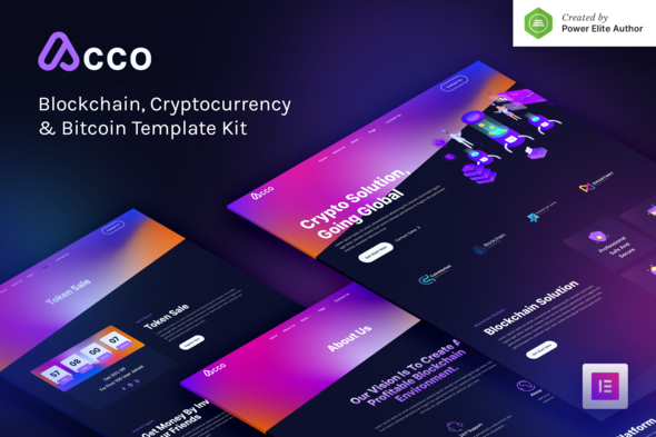 Download Acco – Blockchain Cryptocurrency & Bitcoin Elementor Template Kit Nulled 