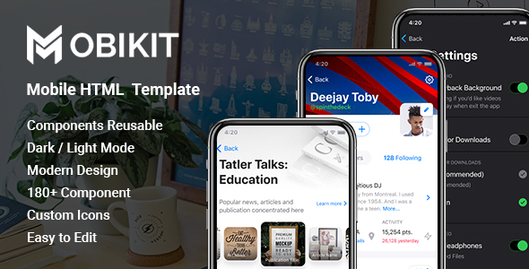Download Mobikit – HTML Mobile Template Nulled 