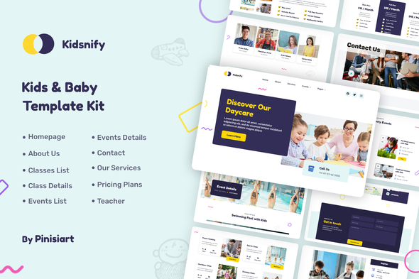 Download Kidsnify | Daycare Elementor Template Kit Nulled 