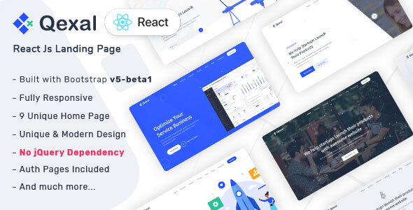 Download Qexal – React Js Landing Page Template Nulled 