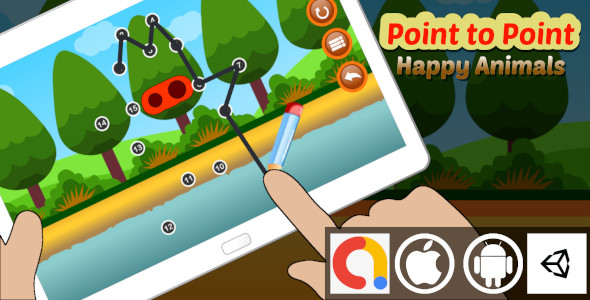 Download Point to Point – Happy Animals Unity Kids Educational Game With Admob For Android and iOS Nulled 