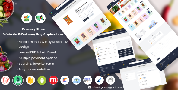 Download Single Grocery, Food, Pharmacy Store Website & Delivery Boy Application With Admin Panel Nulled 