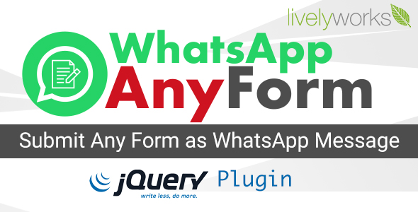 Download WhatsApp AnyForm – Submit Form as WhatsApp Message | WhatsApp Contact Form – jQuery Plugin Nulled 