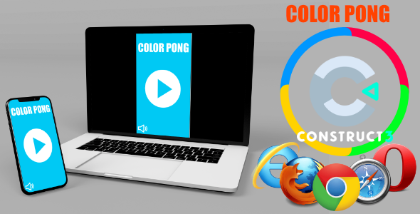 Download Color Pong HTML5 Game (Include  c3p, Construct 3 Source code) Nulled 