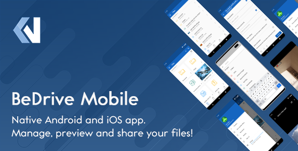 Download BeDrive Mobile – Native Flutter Android and iOS app for File Storage PHP Script Nulled 