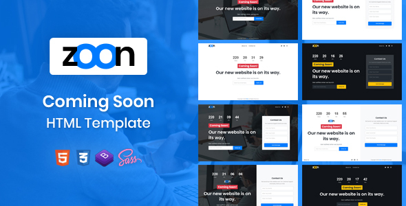 Download Zoon – Coming Soon Template Nulled 