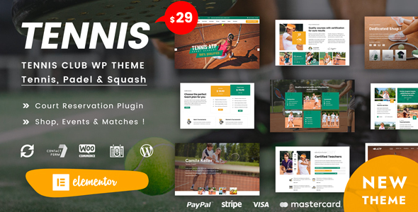 Download Spyn – Tennis Club WordPress Theme Nulled 
