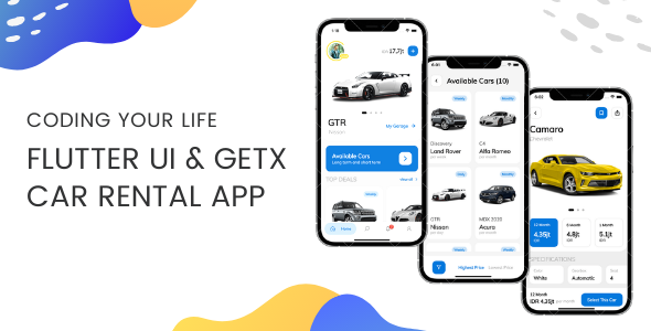 Download Car Rental App – Flutter UI Kit using GetX Nulled 