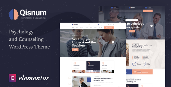 Download Qisnum – Psychology & Counseling WordPress Theme Nulled 