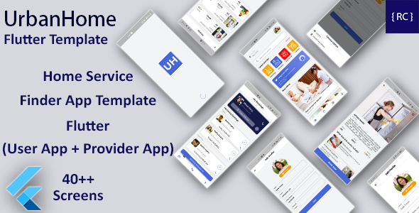 Download Home Service Finder | Provider | Booking Android + iOS App Template | Flutter | 2 Apps | UrbanHome Nulled 