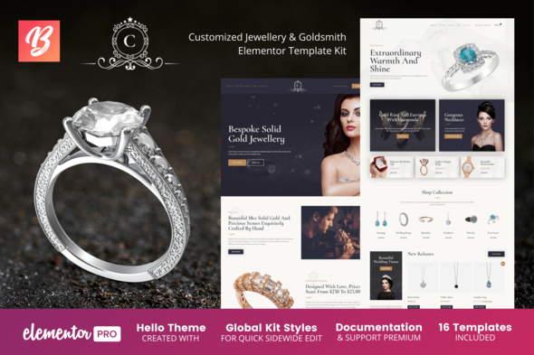 Download CustomMade – Customized Jewellery & Goldsmith Elementor Template Kit Nulled 