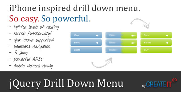 Download jQuery Drilldown Menu Nulled 