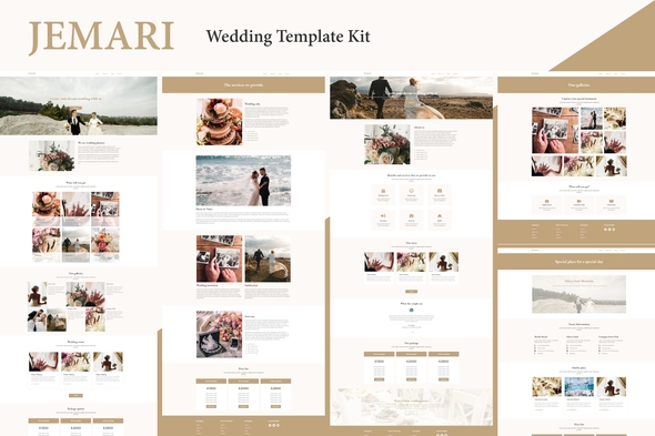 Download Jemari – Wedding Elementor Template Kit Nulled 