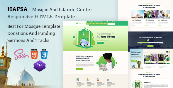 Download Hafsa – Islamic Center  Responsive HTML5 Template Nulled 